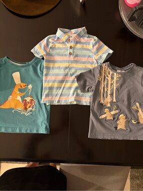 Tommy Bahama Kids Short-Sleeve Striped Polo in Pastel Blue, Pink, Yellow, Cream